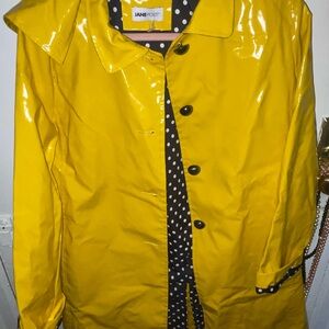 Jane Post Glossy Yellow Trench Coat